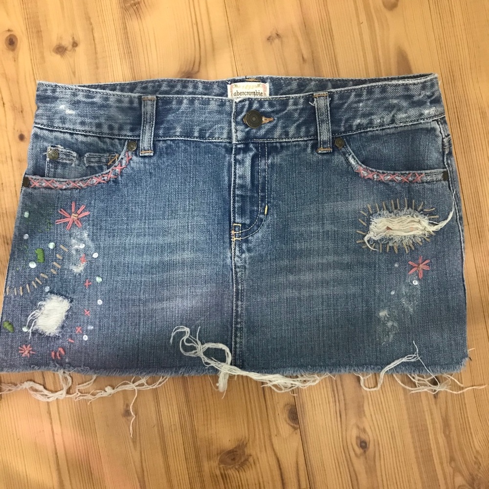 Abercrombie kids denim/jean skirt girls size 16